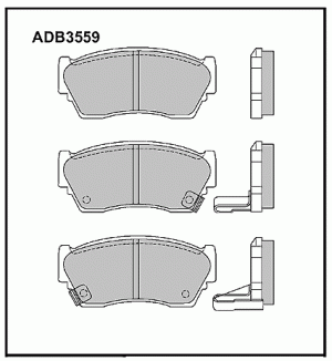 Колодки тормозные дисковые ADB3559 ALLIED NIPPON