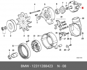 Ротор, генератор 12 31 1 288 423 BMW