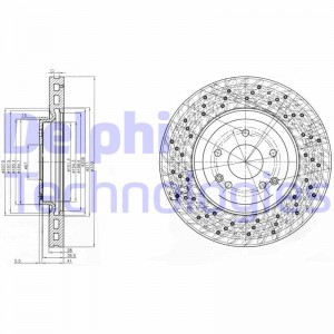 Тормозной диск BG3985 DELPHI