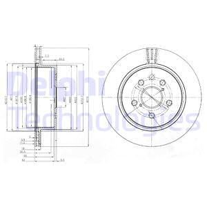 Тормозной диск BG4024 DELPHI