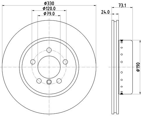Конденсатор, кондиционер 8FC351038631 HELLA