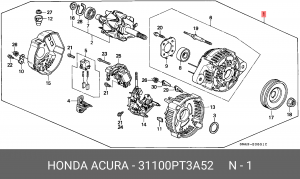 Генератор 31100PT3A52 HONDA
