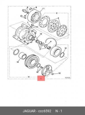 Компрессор, кондиционер CCC6592 JAGUAR
