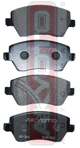 Колодки тормозные дисковые AKD2800 AKYOTO