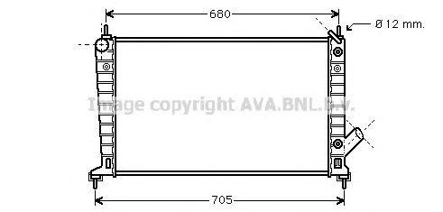 Радиатор охлаждения ДВС SB2036 AVA