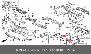 Деталь 71591S3VA00 HONDA