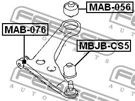 Сайлентблок рычага подвески MAB-076 FEBEST
