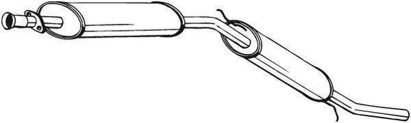 Глушитель выхлопных газов конечный 281-643 BOSAL