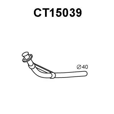 Выпускной трубопровод CT15039 VENEPORTE