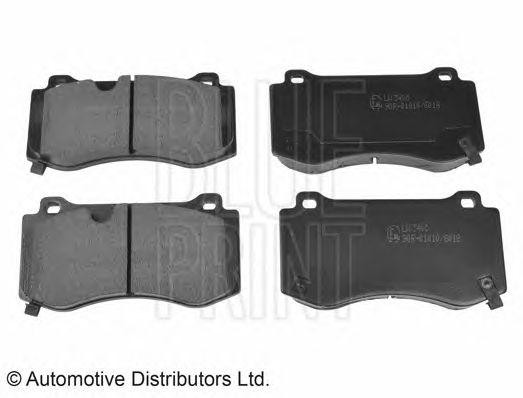 Комплект тормозных колодок, диско ADA104232 BLUE PRINT