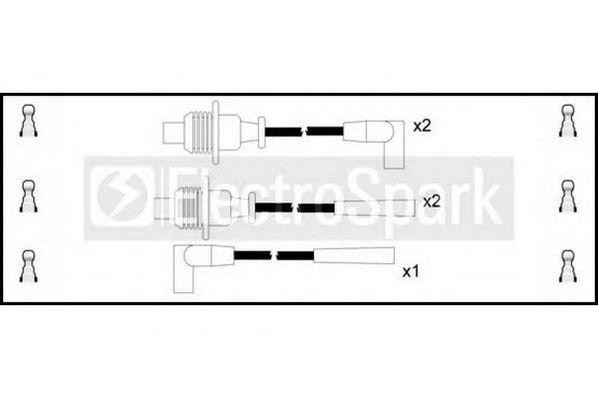 Ккомплект проводов зажигания OEK066 STANDARD