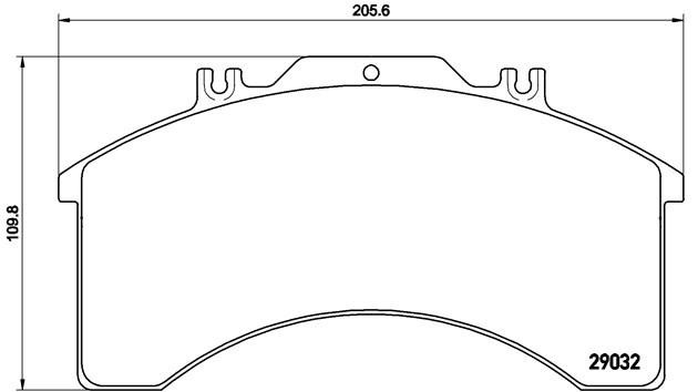 Комплект тормозных колодок, диско P A6 015 BREMBO