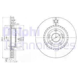 Тормозной диск BG3685 DELPHI
