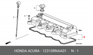 Крышка ГБЦ 12310RNAA01 HONDA