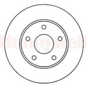 Тормозной диск 561862B BENDIX JURID