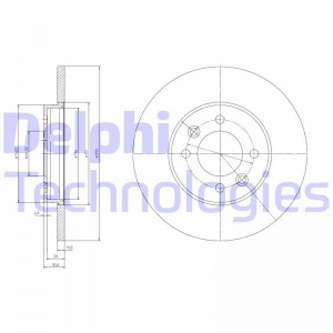 Тормозной диск BG3147 DELPHI