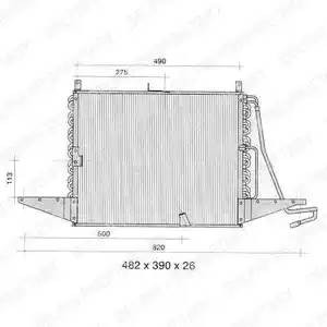 Конденсатор, кондиционер TSP0225273 DELPHI