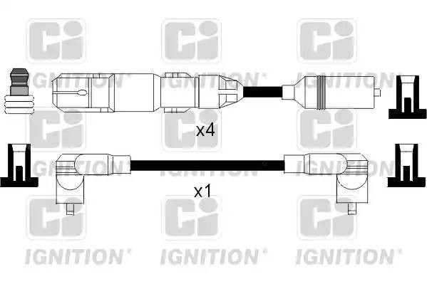 Ккомплект проводов зажигания XC956 QUINTON HAZELL