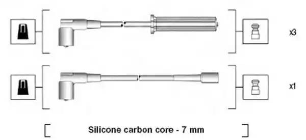 Ккомплект проводов зажигания 941365030926 MAGNETI MARELLI