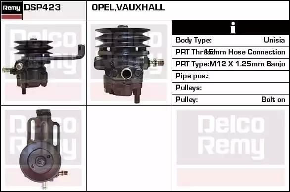 Гидравлический насос, рулевое управление DSP423 DELCO REMY