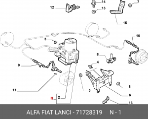 Гидроагрегат, тормозная система 71728319 ALFA FIAT LANCIA