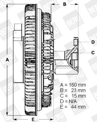 Сцепление, вентилятор радиатора LK052 BERU
