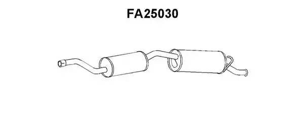 Глушитель выхлопных газов конечный FA25030 VENEPORTE