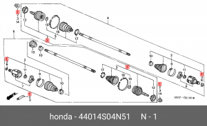 ШРУС 44014S04N51 HONDA