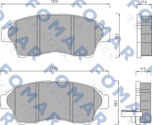 Колодки тормозные дисковые 51481681 ROULUNDS BRAKING