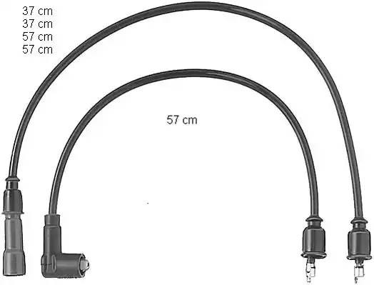 Ккомплект проводов зажигания ZEF465 BERU