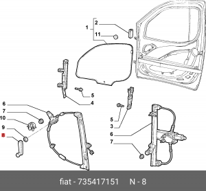 Деталь 735417151 ALFA FIAT LANCIA