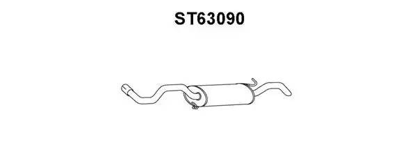 Глушитель выхлопных газов конечный ST63090 VENEPORTE