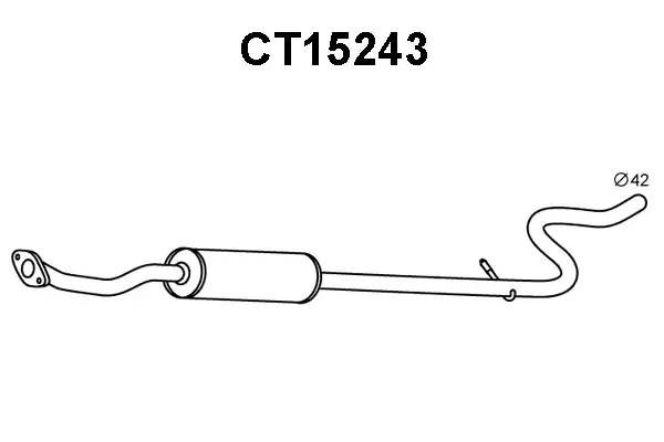 Предглушитель выхлопных газов CT15243 VENEPORTE