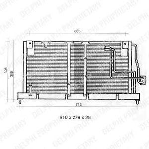 Конденсатор, кондиционер TSP0225354 DELPHI