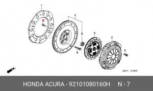 Деталь 92101080160H HONDA
