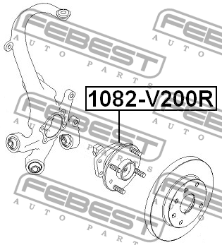 Ступица колеса 1082-V200R FEBEST