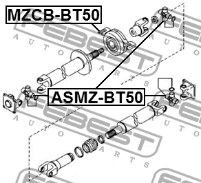 Крестовина карданного вала ASMZ-BT50 FEBEST
