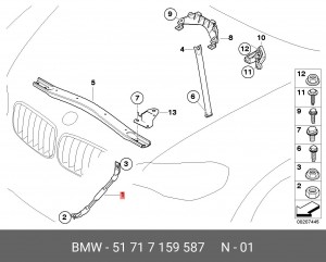 Растяжка 51 71 7 159 587 BMW