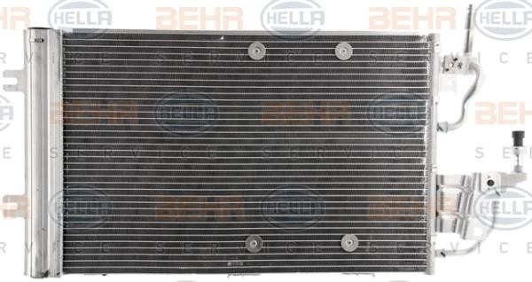 Конденсатор, кондиционер 8FC 351 302-371 HELLA