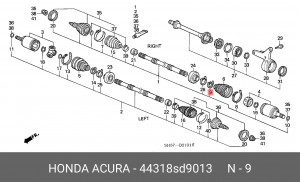 Деталь 44318SD9013 HONDA
