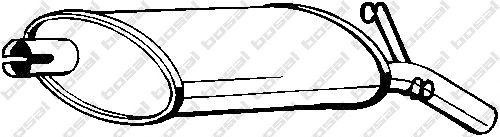 Глушитель выхлопных газов конечный 200057 BOSAL