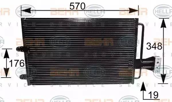 Конденсатор, кондиционер 8FC 351 035-231 HELLA