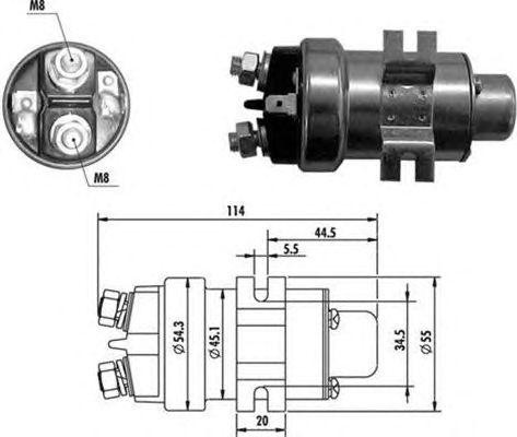 Тяговое реле, стартер 940113050019 MAGNETI MARELLI
