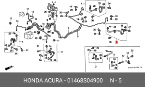 Тормозной шланг 01468S04900 HONDA