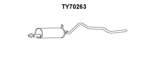 Глушитель выхлопных газов конечный TY70263 VENEPORTE