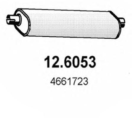 Средний глушитель выхлопных газов 126053 ASSO