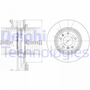 Тормозной диск BG2671 DELPHI