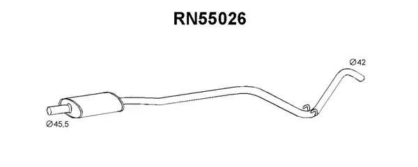 Предглушитель выхлопных газов RN55026 VENEPORTE