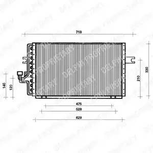 Конденсатор, кондиционер TSP0225033 DELPHI