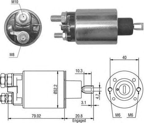 Тяговое реле, стартер 940113050054 MAGNETI MARELLI